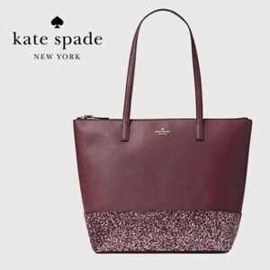 Kate Spade New York- Greta Court Penny Glitter Tote